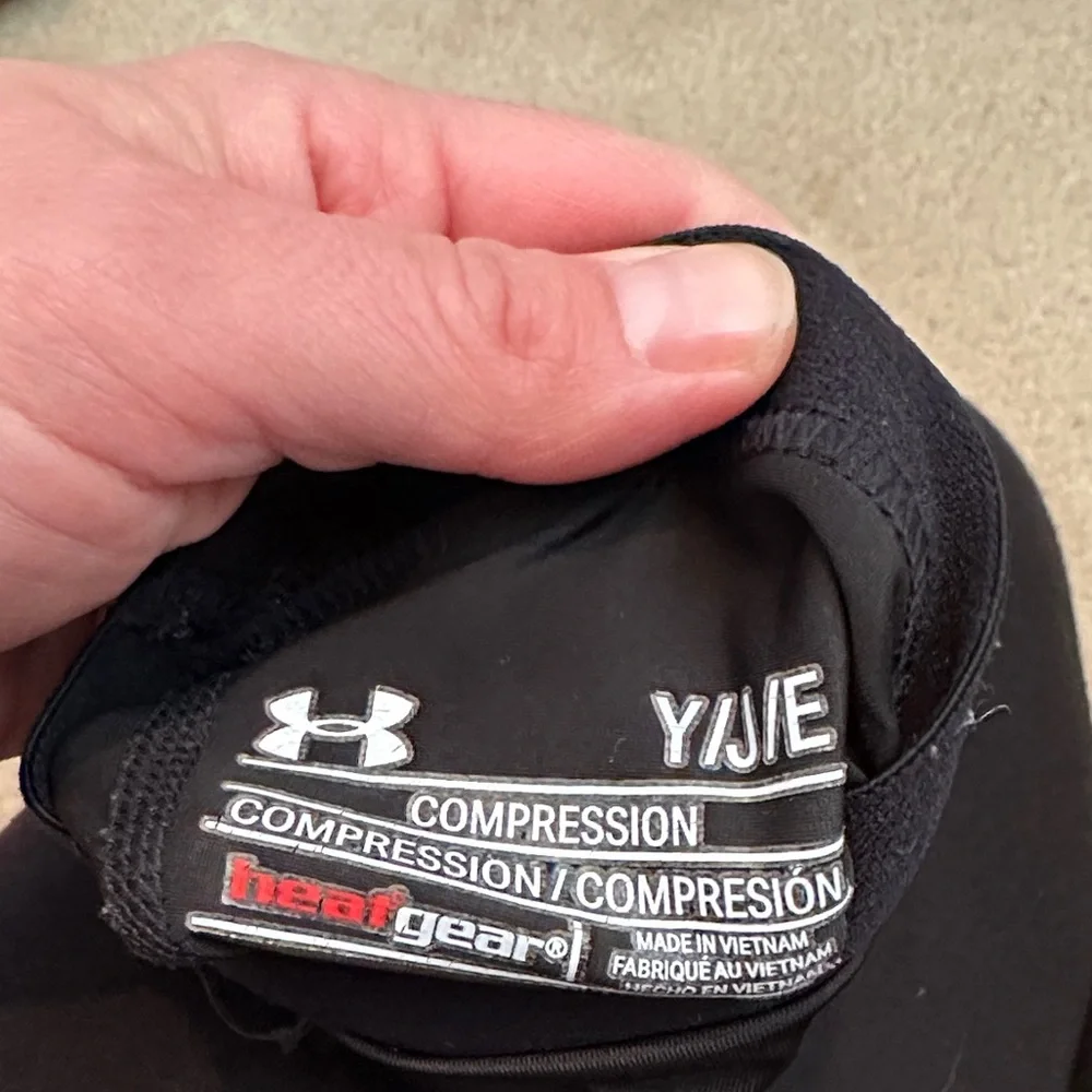 Under Armour Black Padded Compression Arm Sleeve for Kids